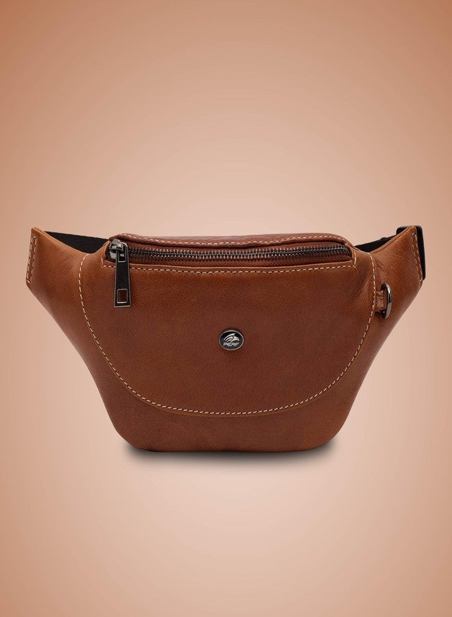 Perf Adjustable Waist Bag for Men & Women | Genuine Leather Crossbody Shoulder Bag | Travel, Office, Everyday Use - Image 5